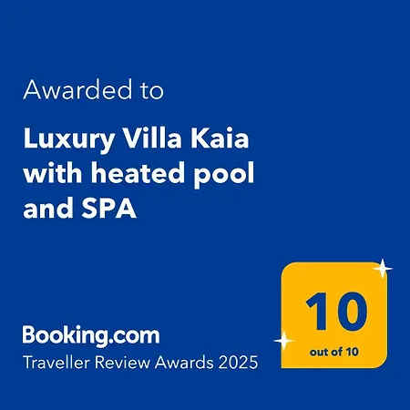 Villa Luxury Kaia -heated Pool, Sea View, Jacuzzi, Gym And Sauna *